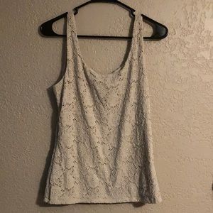 Tan lace tank size medium